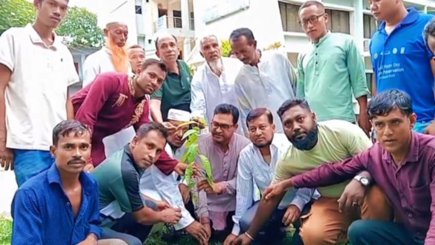 কাপ্তাই কৃষকদলের বৃক্ষরোপণ কর্মসূচি পালন