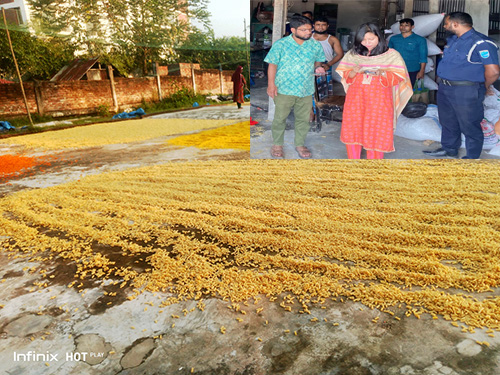 মধুপুরে নোংরা ও অস্বাস্থ্যকর পরিবেশে খাদ্য তৈরি করায় ২টি কারখানায় ১৫ হাজার টাকা জরিমানা